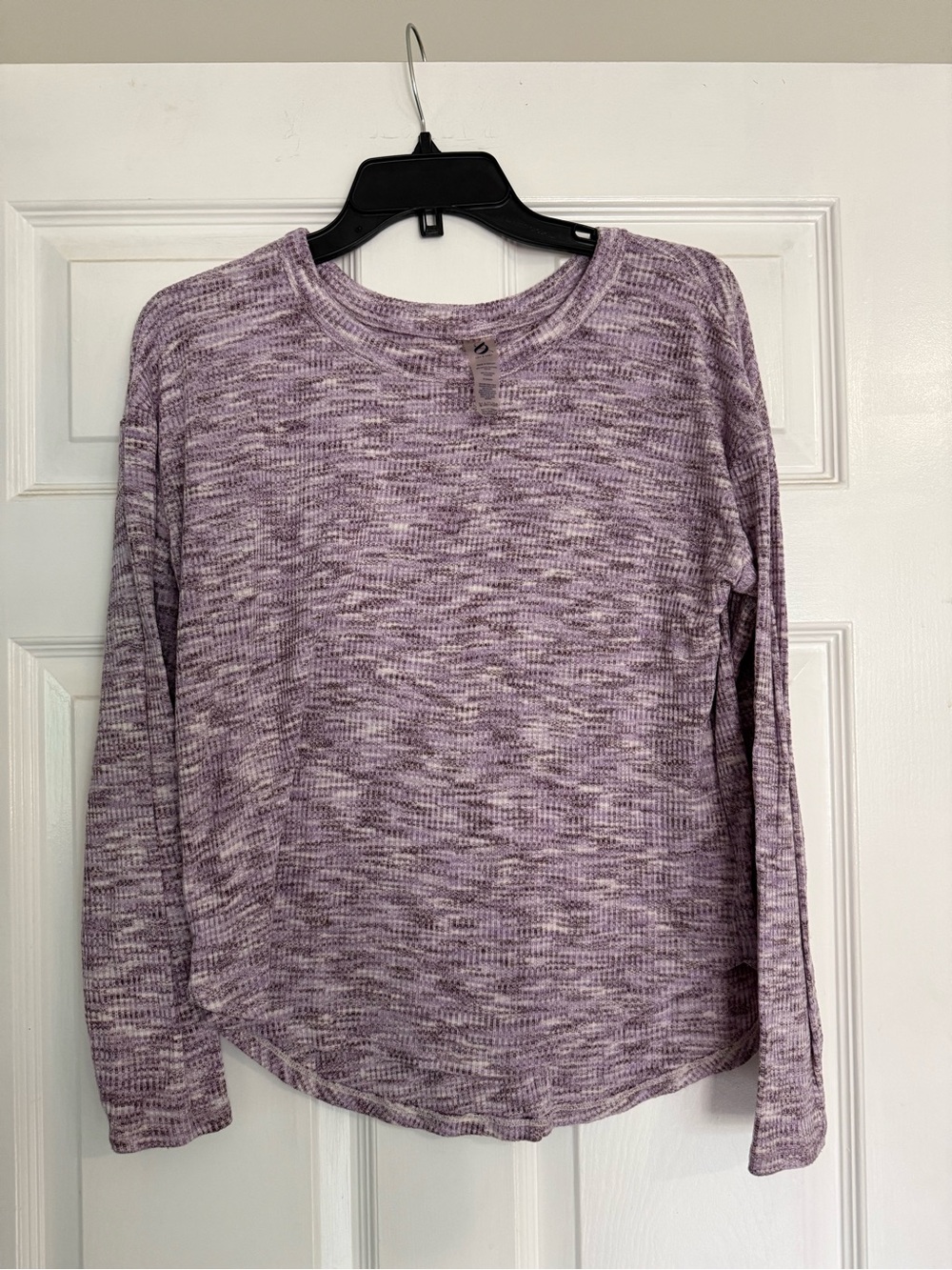 Lou & Grey Heathered Lavender Long-Sleeve Knit Top